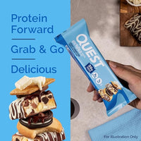 Quest Nutrition Overload Protein Bars, Cookie Commotion, 20g Protein, 1g Sugar, 3g Net Carbs, Gluten Free, 12 Count