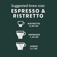 Starbucks by Nespresso Original Line Dark Roast Espresso, 50-count Espresso Pods