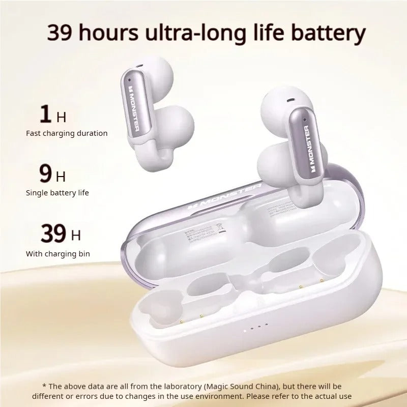 Monster AC601 Open-Ear Wireless Earbuds – 39H Battery