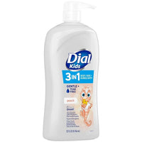 Dial Kids All-in-One Hair, Body Wash & Bubble Bath – Tear-Free Peach Scent | 32 fl oz