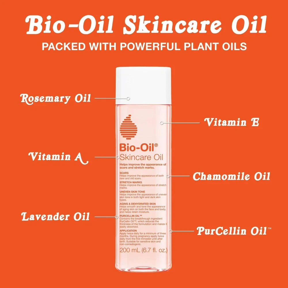Bio-Oil Skincare Body Oil Serum – For Scars, Stretch Marks & Skin Hydration | Face & Body
