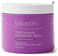 TriLASTIN Maternity Stretch Mark Prevention & Healing Cream – 4 oz | Pregnancy Belly Butter