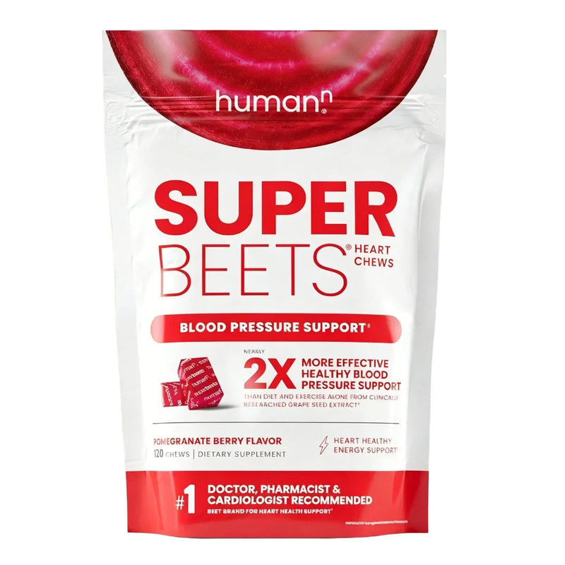 HumanN SuperBeets Heart Chews – Beet Root Energy 60ct
