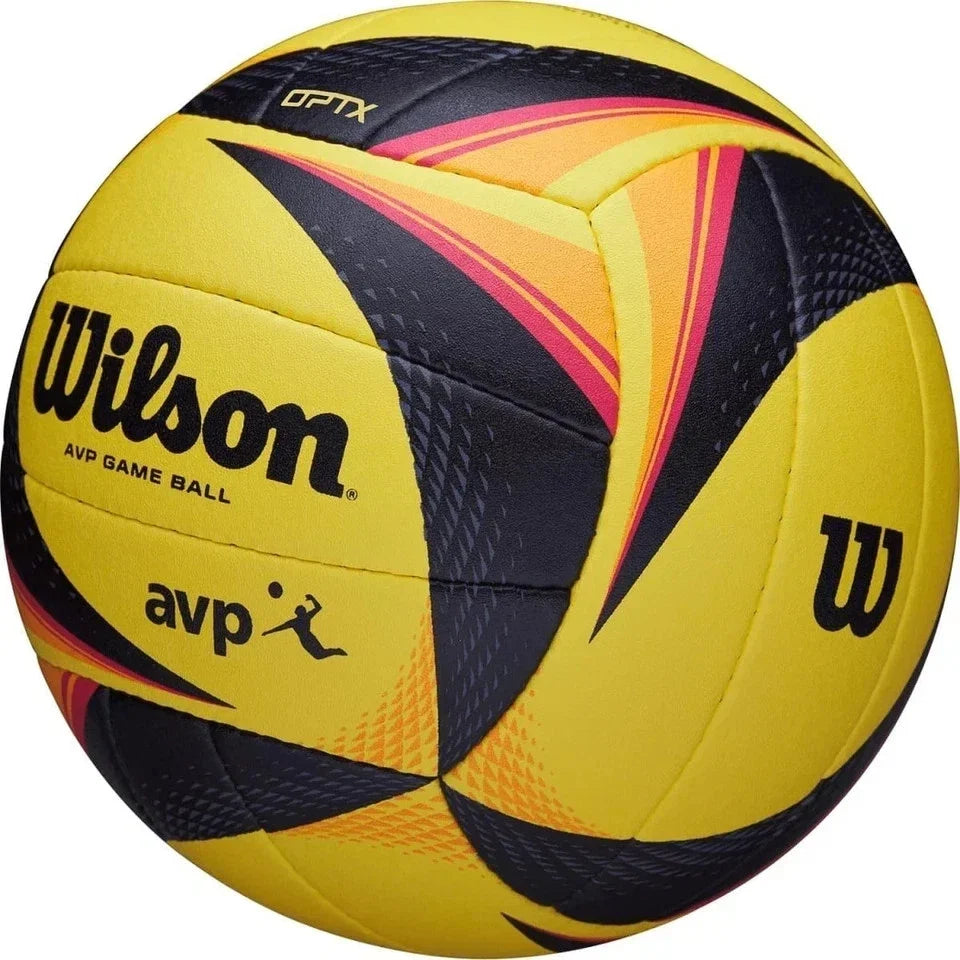 Wilson AVP OPTX Official Beach Volleyball – Black/Yellow